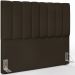Kit Cabeceira Cama Box Casal 140cm Com Calçadeira Recamier Baú Dália W01 Suede Marrom - Lyam Decor