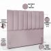 Kit Cabeceira Cama Box Casal 140cm Com Calçadeira Recamier Baú Dália W01 Suede Rosê - Lyam Decor