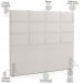 Kit Cabeceira Cama Box Casal 140cm com Calçadeira Roma W01 Linho Champagne - Lyam