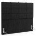 Kit Cabeceira Cama Box Casal 140cm com Calçadeira Roma W01 Linho Chumbo - Lyam