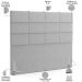 Kit Cabeceira Cama Box Casal 140cm com Calçadeira Roma W01 Linho Cinza - Lyam