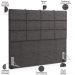 Kit Cabeceira Cama Box Casal 140cm com Calçadeira Roma W01 Linho Cinza Escuro - Lyam