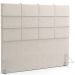 Kit Cabeceira Cama Box Casal 140cm com Calçadeira Roma W01 Linho Cru - Lyam