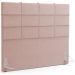 Kit Cabeceira Cama Box Casal 140cm com Calçadeira Roma W01 Linho Rosê - Lyam