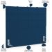 Kit Cabeceira Cama Box Casal 140cm com Calçadeira Roma W01 Suede Azul Marinho - Lyam