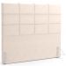 Kit Cabeceira Cama Box Casal 140cm com Calçadeira Roma W01 Suede Bege - Lyam