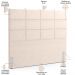 Kit Cabeceira Cama Box Casal 140cm com Calçadeira Roma W01 Suede Bege - Lyam