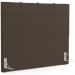 Kit Cabeceira Cama Box Casal 140cm com Calçadeira Roma W01 Suede Marrom - Lyam