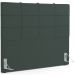 Kit Cabeceira Cama Box Casal 140cm com Calçadeira Roma W01 Suede Verde Musgo - Lyam