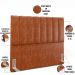 Kit Cabeceira Cama Box Casal 140cm e Calçadeira Recamier Baú Dália W01 Couríssimo Camel - Lyam Decor