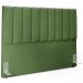 Kit Cabeceira Cama Box Casal King 195cm com Calçadeira Baú Dália W01 Couríssimo Verde Musgo - Lyam