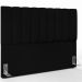Kit Cabeceira Cama Box Casal King 195cm com Calçadeira Baú Dália W01 Facto Preto - Lyam
