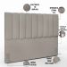 Kit Cabeceira Cama Box Casal King 195cm com Calçadeira Baú Dália W01 Linho Bege - Lyam