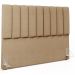 Kit Cabeceira Cama Box Casal King 195cm com Calçadeira Baú Dália W01 Linho Bege Escuro - Lyam