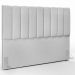 Kit Cabeceira Cama Box Casal King 195cm com Calçadeira Baú Dália W01 Linho Cinza - Lyam