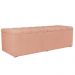 Kit Cabeceira Cama Box Casal King 195cm com Calçadeira Baú Dália W01 Linho Rosê - Lyam