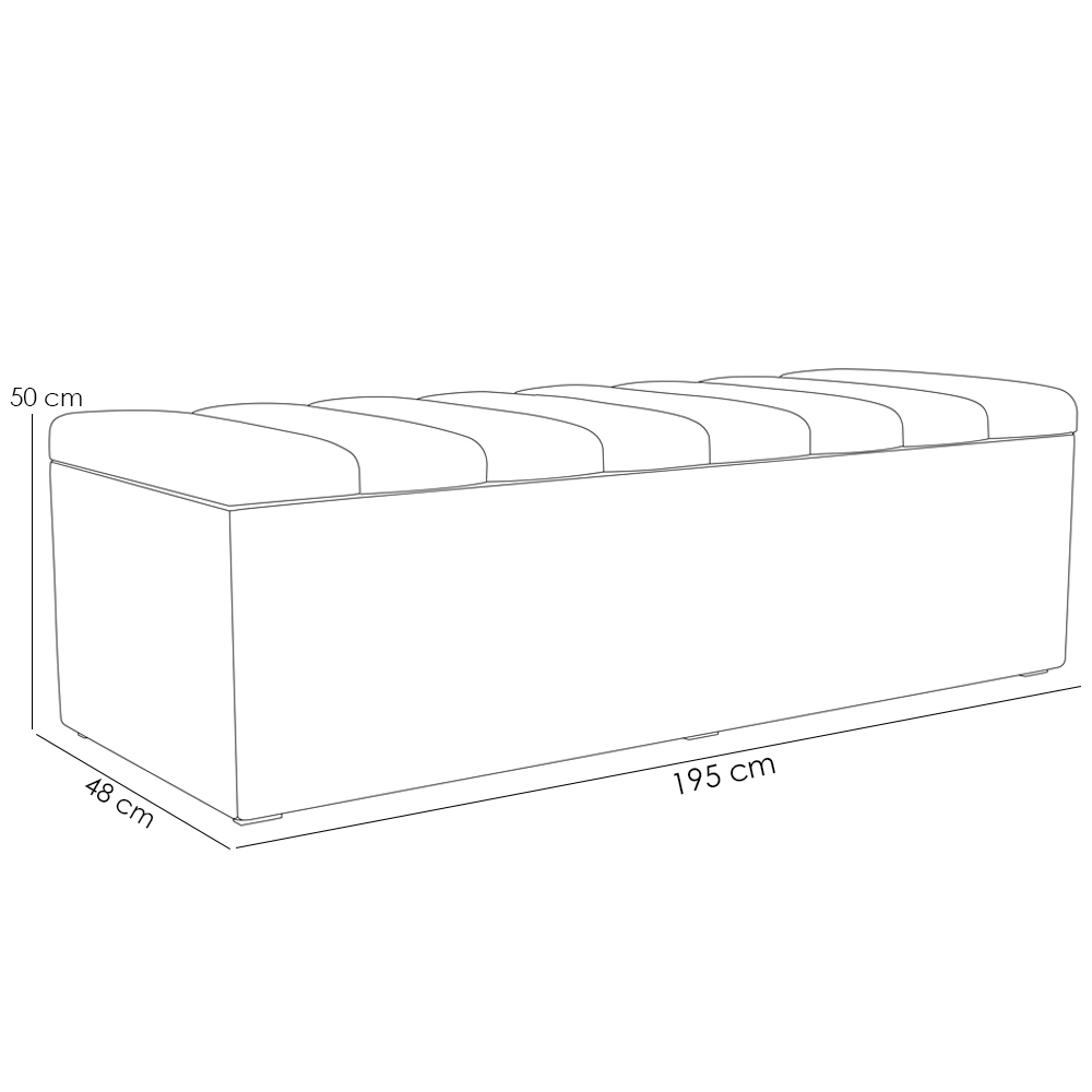 Kit Cabeceira Cama Box Casal King 195cm com Calçadeira Baú Dália W01 Linho Verde Musgo - Lyam
