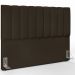 Kit Cabeceira Cama Box Casal King 195cm com Calçadeira Baú Dália W01 Suede Marrom - Lyam