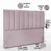 Kit Cabeceira Cama Box Casal King 195cm com Calçadeira Baú Dália W01 Suede Rosê - Lyam
