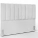 Kit Cabeceira Cama Box Casal Queen 160cm Com Calçadeira Baú Dália W01 Facto Branco - Lyam Decor