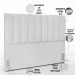 Kit Cabeceira Cama Box Casal Queen 160cm Com Calçadeira Baú Dália W01 Facto Branco - Lyam Decor