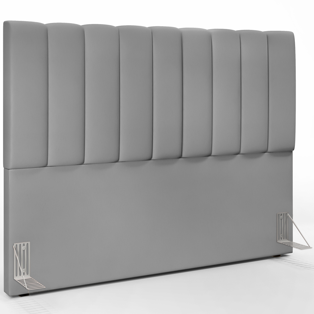 Kit Cabeceira Cama Box Casal Queen 160cm Com Calçadeira Baú Dália W01 Facto Cinza - Lyam Decor
