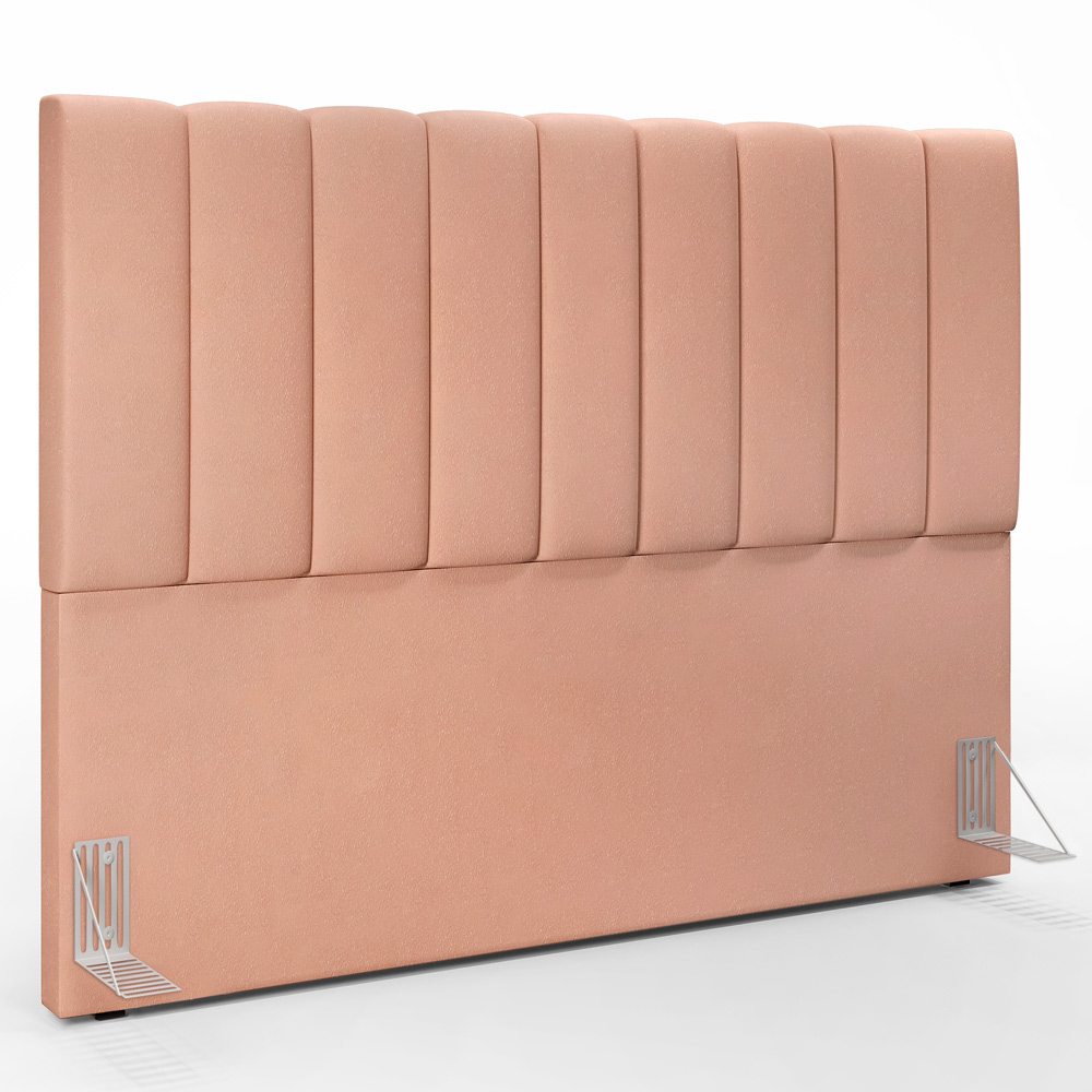 Kit Cabeceira Cama Box Casal Queen 160cm Com Calçadeira Baú Dália W01 Linho Rosê - Lyam Decor