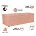 Kit Cabeceira Cama Box Casal Queen 160cm Com Calçadeira Baú Dália W01 Linho Rosê - Lyam Decor