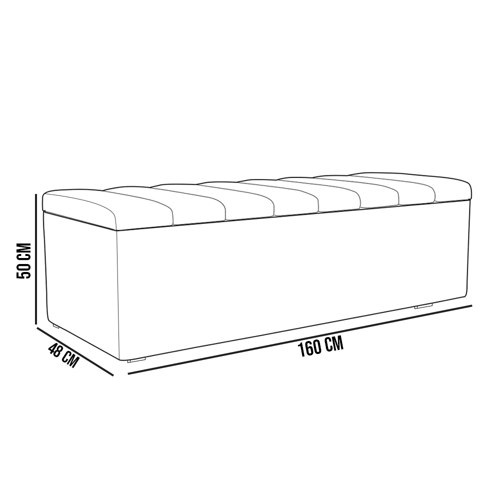 Kit Cabeceira Cama Box Casal Queen 160cm Com Calçadeira Baú Dália W01 Linho Rosê - Lyam Decor