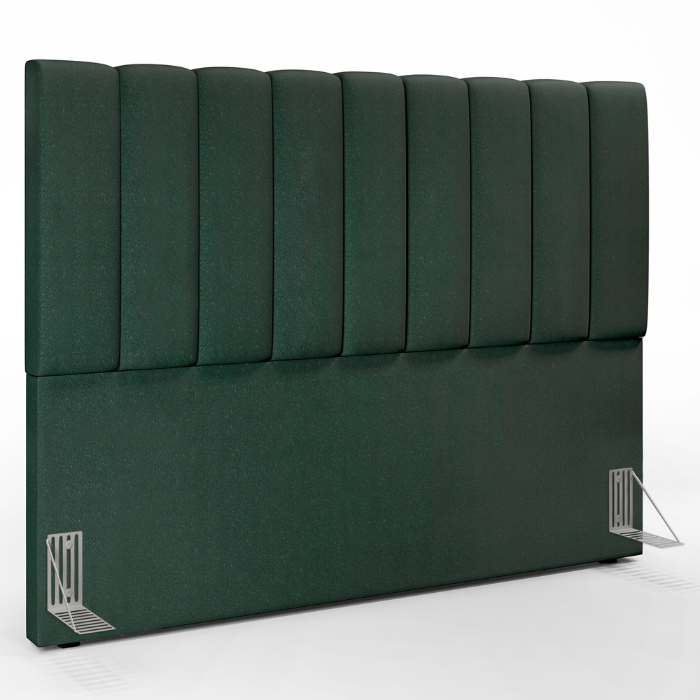 Kit Cabeceira Cama Box Casal Queen 160cm Com Calçadeira Baú Dália W01 Linho Verde Musgo - Lyam Decor