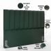 Kit Cabeceira Cama Box Casal Queen 160cm Com Calçadeira Baú Dália W01 Linho Verde Musgo - Lyam Decor