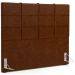 Kit Cabeceira Cama Box King 195cm com Calçadeira Roma W01 Couríssimo Marrom - Lyam