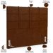 Kit Cabeceira Cama Box King 195cm com Calçadeira Roma W01 Couríssimo Marrom - Lyam