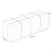 Kit Cabeceira Cama Box King 195cm com Calçadeira Roma W01 Couríssimo Marrom - Lyam