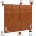 Kit Cabeceira Cama Box Queen 160cm com Calçadeira Roma W01 Couríssimo Camel - Lyam