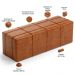 Kit Cabeceira Cama Box Queen 160cm com Calçadeira Roma W01 Couríssimo Camel - Lyam