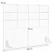 Kit Cabeceira Cama Box Queen 160cm com Calçadeira Roma W01 Couríssimo Camel - Lyam