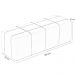 Kit Cabeceira Cama Box Queen 160cm com Calçadeira Roma W01 Couríssimo Camel - Lyam