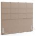 Kit Cabeceira Cama Box Queen 160cm com Calçadeira Roma W01 Linho Bege Escuro - Lyam
