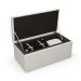 Kit Cabeceira Cama Box Solteiro 100cm Calçadeira Recamier Baú Dália W01 Linho Champagne - Lyam Decor
