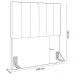 Kit Cabeceira Cama Box Solteiro 100cm Com Calçadeira Baú Dália W01 Linho Rosê - Lyam Decor
