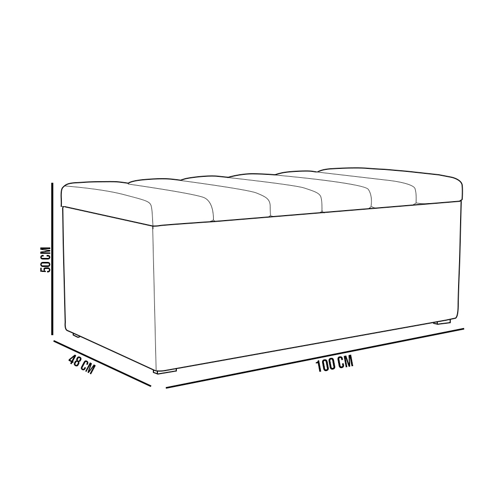 Kit Cabeceira Cama Box Solteiro 100cm Com Calçadeira Baú Dália W01 Linho Rosê - Lyam Decor