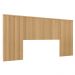 Kit Cabeceira Casal 240cm Celine Com Mesa De Cabeceira 01 Gaveta Loreta L05 Carvalho - Lyam Decor