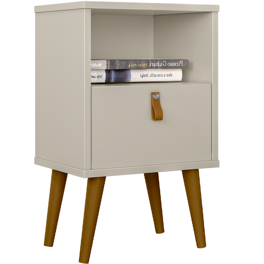 Kit Cabeceira Casal 240cm Celine Com Mesa De Cabeceira 01 Gaveta Loreta L05 Carvalho - Lyam Decor
