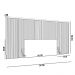 Kit Cabeceira Casal 240cm Celine Com Mesa De Cabeceira 01 Gaveta Loreta L05 Carvalho - Lyam Decor
