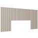 Kit Cabeceira Casal 240cm Celine Com Mesa De Cabeceira 01 Gaveta Loreta L05 Off White - Lyam Decor