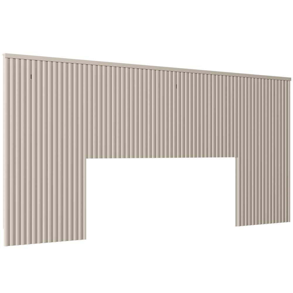 Kit Cabeceira Casal 240cm Celine Com Mesa De Cabeceira 01 Gaveta Loreta L05 Off White - Lyam Decor