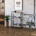 Kit Escritório Estante Areta 3 Prateleiras com Mesa Industrial Aspen 120cm C01 Snow - Lyam Decor
