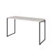 Kit Escritório Estante Areta 3 Prateleiras com Mesa Industrial Aspen 135cm C01 Snow - Lyam Decor