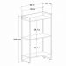 Kit Escritório Estante Areta 3 Prateleiras com Mesa Industrial Aspen 150cm C01 Nogal - Lyam Decor